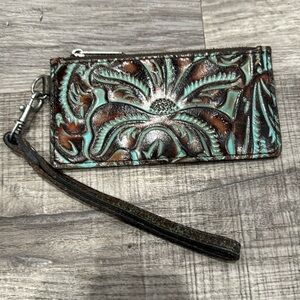 Patricia Nash Wallet Leather Turquoise